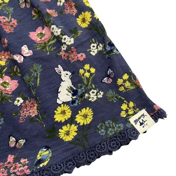 Mantaray 4-5Y Navy Floral Bunny Print Dress - Picture 5 of 8